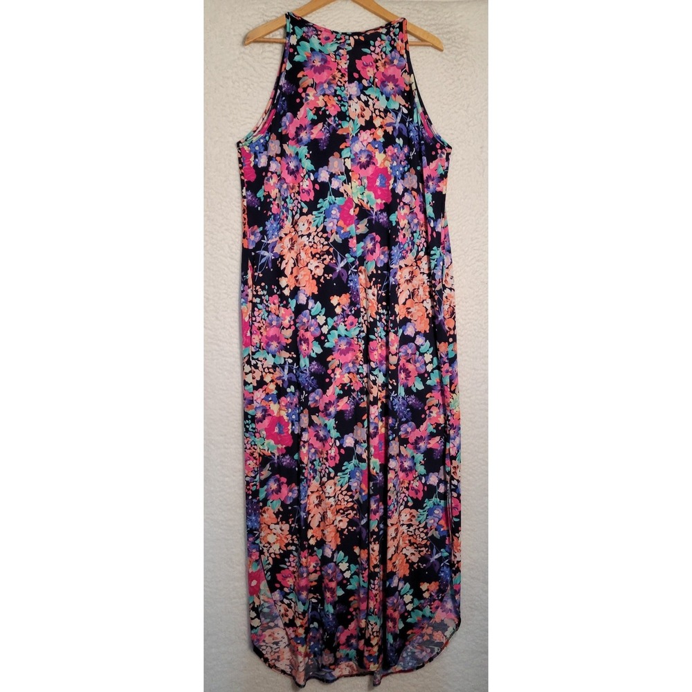 Heimish USA Women's Floral Dress Size 2XL NEW NWT Maxi Long Sleeveless 1946